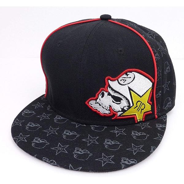 [並行輸入品] Metal Mulisha×Rockstar メタル マリーシア ロックスター Brian Deegan ブライアン・ディーガン Face Logo フェイスロゴ ベースボールキャップ