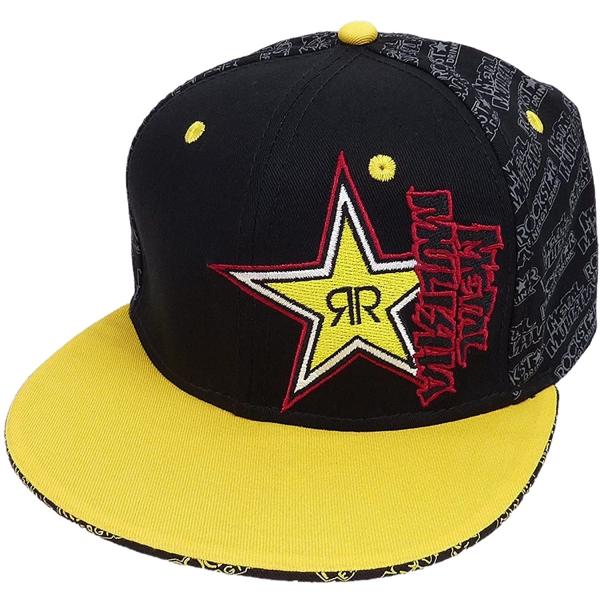 [並行輸入品] Metal Mulisha×Rockstar メタルマリーシア×ロックスター フロントデザイン ベースボールキャップ