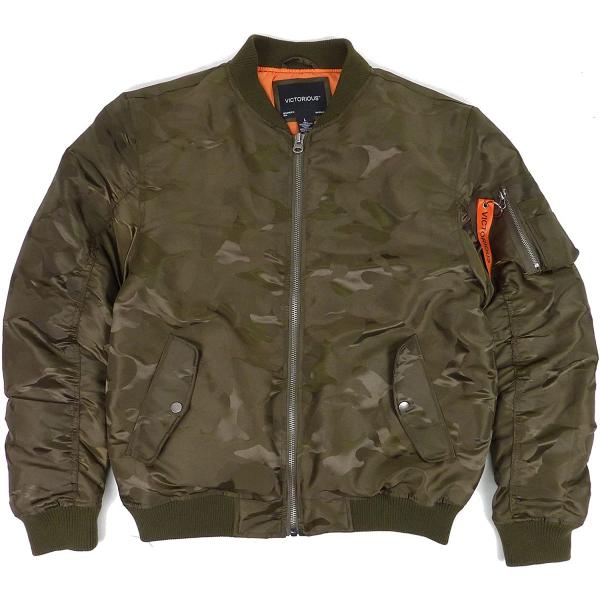 並行輸入品] Victorious ビクトリアス カモフラ MA-1 フライト