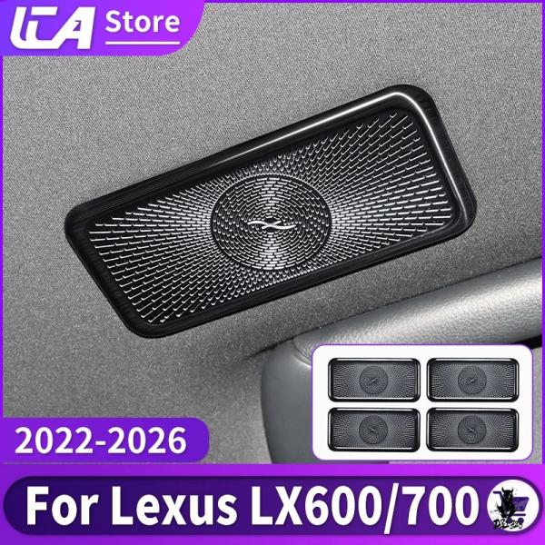 互換品 トヨタ レクサス LX600/LX700 用 2022-2026 ルーフスピーカーグリルカバー 4個セット