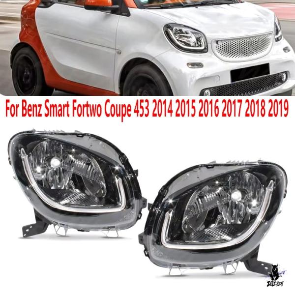 互換品 ベンツ スマート フォーツー クーペ 453 2014-2019 用 ヘッドライト LED DRL