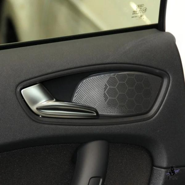 互換品 アウディ A1 8X S1 用 フロント左右ドアスピーカーカバートリムパネルカバー