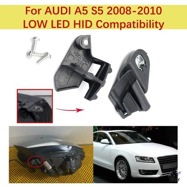 互換品 アウディ A5/S5 2008-2010用 ヘッドライト修理キット ネジ付き