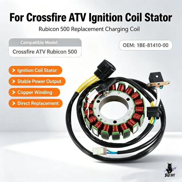 互換品 Crossfire ATV ルビコン500 用 点火コイルローターステーター 1BE-81410-00