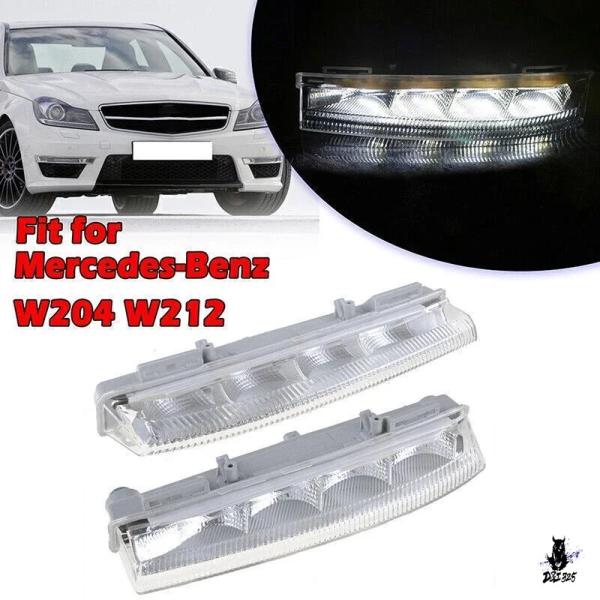 互換品 メルセデスベンツ W204 C180/C200 W212 他 用 LEDフロントライト DRLデイタイムランニングフ A2049068900