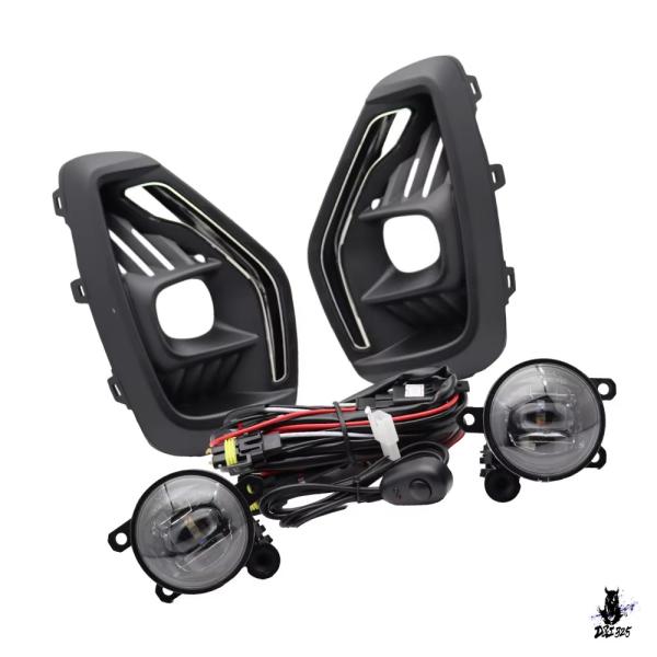 互換品 フォードエスケープ 2023/2024 用 フロントバンパーLEDフォグランプセット