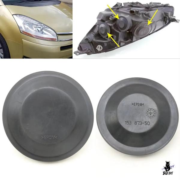 互換品 シトロエン C4 グランドピカソ 2007-2013 用 ヘッドライトシールキャップ LED電球延長蓋
