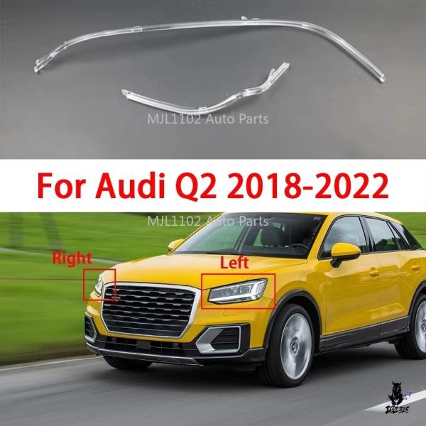 互換品 アウディ Q2 2018-2022 用 DRL ヘッドランプガイドプレート LED ライトバー