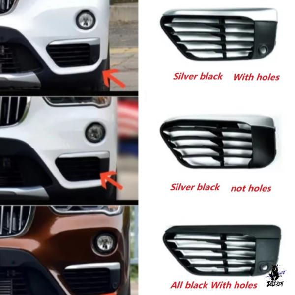 互換品 BMW X1 2016-2019 フロントバンパーフォグランプカバー 51117453979-84 51117453979