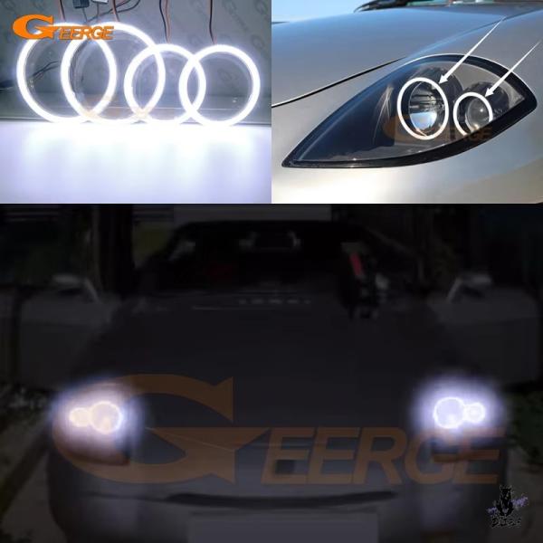 互換品 フィアット・バルケッタ 1996-2005 デイライト COB LED エンジェルアイキット