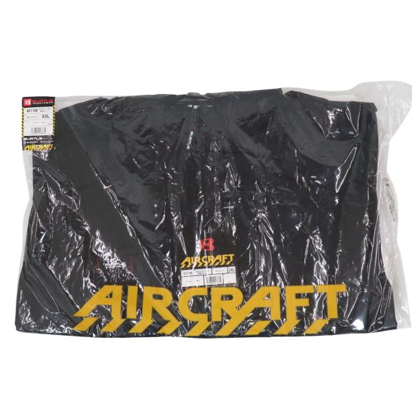 BURTLE バートル AC1156 XXL ブラック 半袖ブルゾン AIRCRAFT 作業服 空調服 中古 T限 / 15107 HM