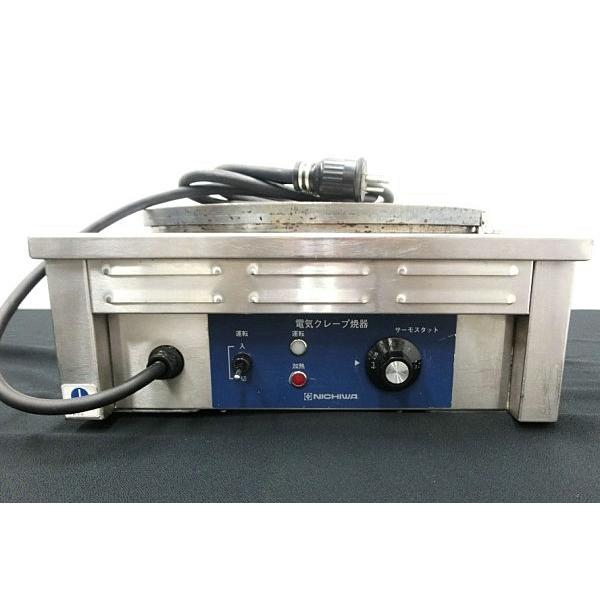 ニチワ 電気クレープ焼器 100v 2013年 CM-410【中古】