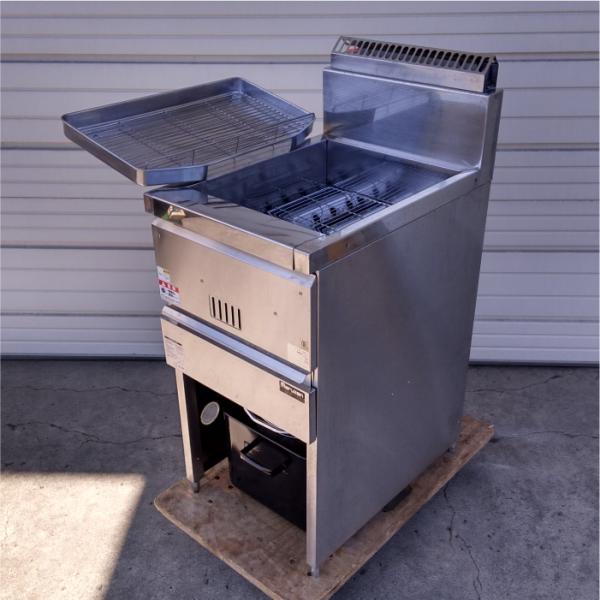 マルゼン ガスフライヤー 一槽式 MGF-18K 中古品 美品 2019年製① 新品 マルゼン ガスフライヤー MGF-18K 1槽式 18リットル<br