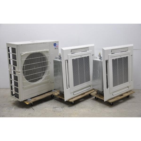 送料無料】天井カセット形エアコン 6馬力 室内機PL-ERP80EA9×2台 室外