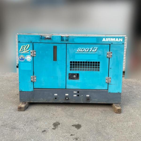 送料無料】発電機 SDG13S 北越工業 2003年 軽油 ディーゼル ブラシレス