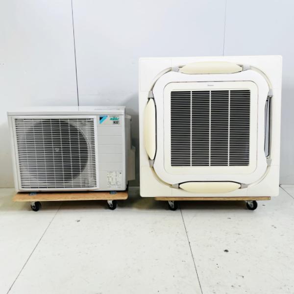 中古｜天カセエアコン SZRC80BCV ダイキン 2019年 天井カセット 3馬力 4方向 ワイヤードリモコン ｜動産王｜北海道｜引取｜送料別