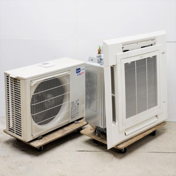 中古｜天井カセット形エアコン 1.5馬力 室内機PL-ERP40EA9 室外機PUZ