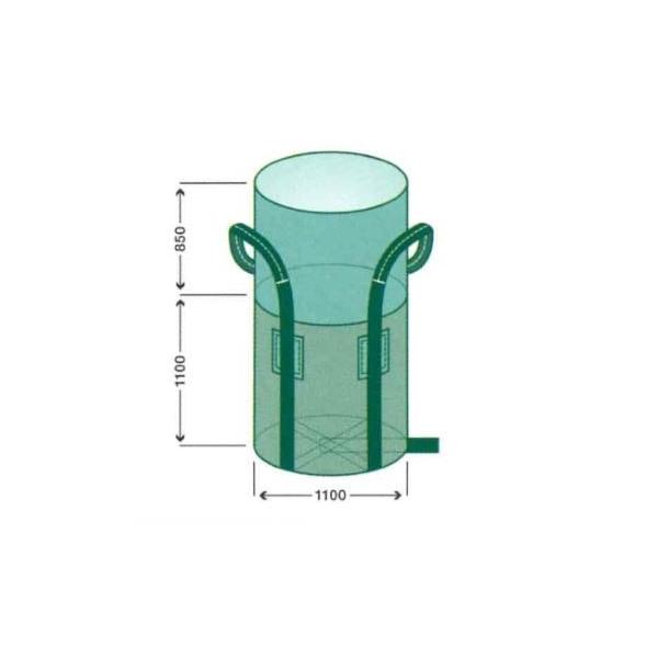 フレコンバック1T【丸型 反転ベルト付】10枚入φ1100×H1100 紫外線劣化