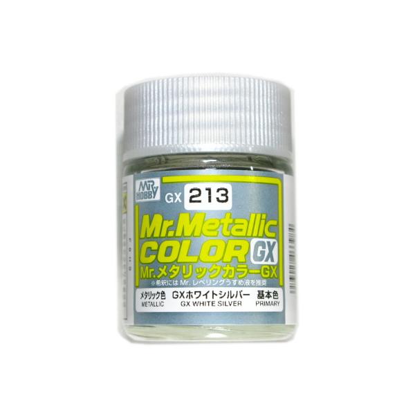 Mr.カラー (GX213) GXホワイトシルバー メタリックカラーGX メタリック色 基本色 MR.HOBBY GSIクレオス