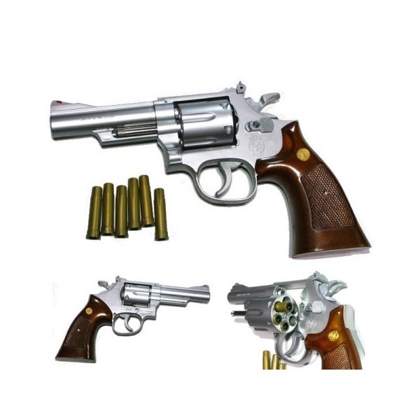S&W M66 4in .357MAGNUM ウッドタイプグリップ (10歳以上) エアガン [22] クラウンモデル