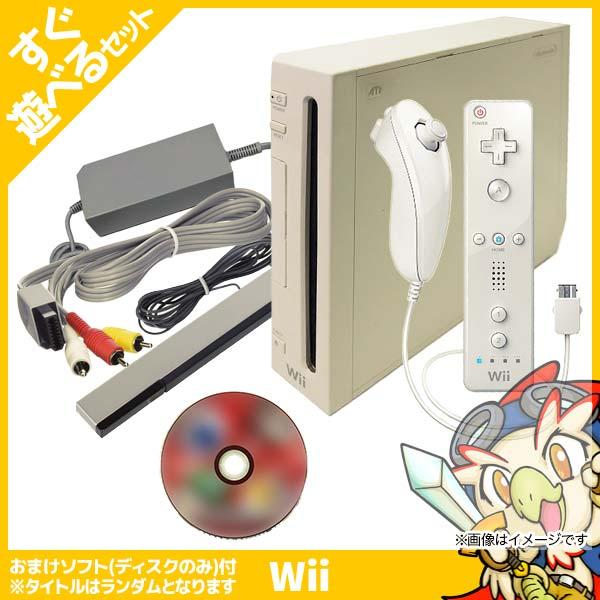 Wii 本体 すぐ遊べるセット シロ おまけソフト付 中古 : 14611 