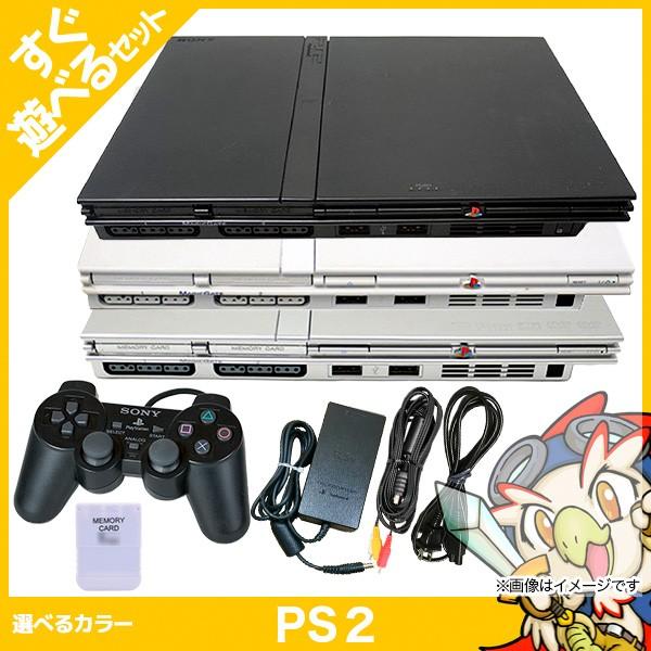 PS2本体、コントローラ、ゲーム SONY PS2 本体 純正コントローラー1個 すぐ遊べるセット
