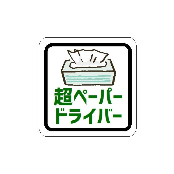 超ペーパードライバー 車 マグネット ステッカー シール 初心者 運転苦手 警告 注意喚起 あおり防止 外貼り ドレスアップ [EH-1227]
