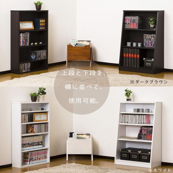 家具 本棚 SOHO 書棚 W60 ダークブラウン 31121/ホワイト 31131 ※メーカー直送のため代引不可 組立品 書籍 収納 CD棚