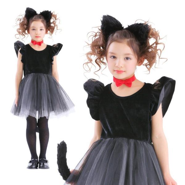 ハロウィン 衣装 子供 コスプレ 子供用 黒猫 プティシャノワール 100cm 1cm 140cm 猫 黒猫 キャット 可愛い かわいい 衣装 仮装 女の子 ハロウィン Buyee Buyee 일본 통신 판매 상품 옥션의 대리 입찰 대리 구매 서비스