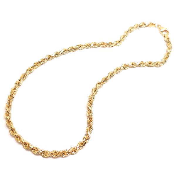 entiere アンティエーレ ネックレス パイプロープ風チェーン 45cm シルバー925 18金メッキ レディース