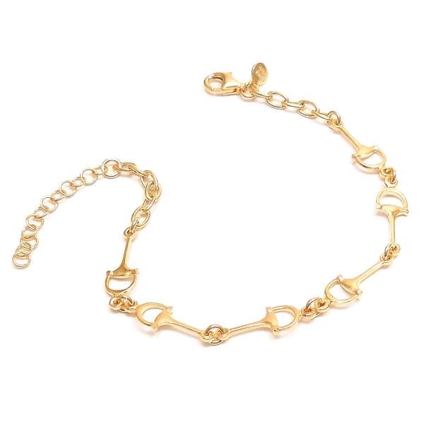 entiere アンティエーレ ブレスレット 16+3cm ハミ・ビットチェーン シルバー925 18金メッキ レディース メンズ ジェンダーレス