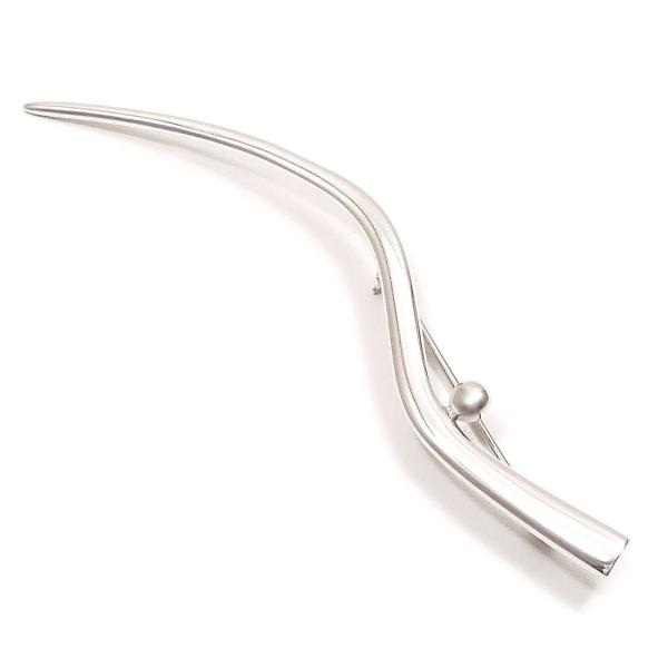 シルバーボールブローチ156シルバー925 entiere（アンティエーレ） ブローチ シルバー925 曲線＆ボール