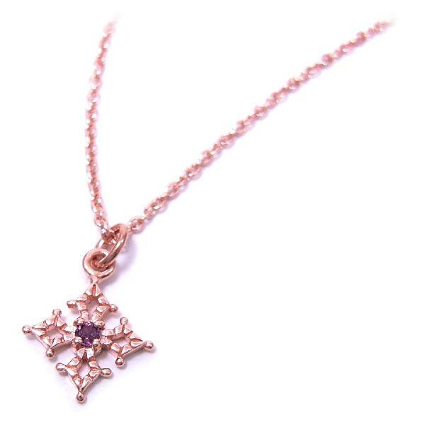 entiere ネックレス ペンダント シルバー925 ピンクゴールドメッキ 