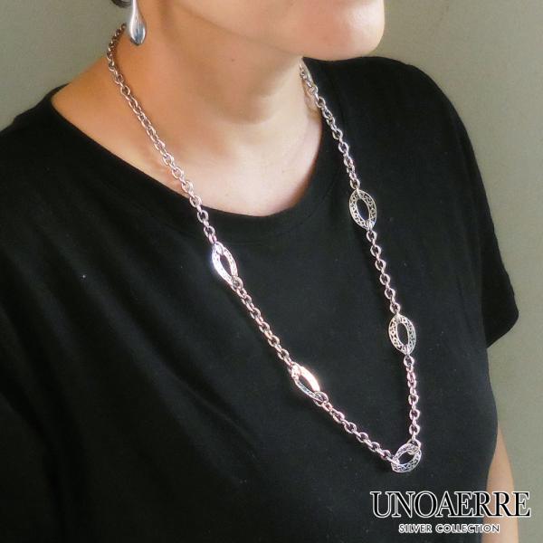 UNOAERRE ウノアエレ ロングネックレス マーキスデザイン UNOAERRE ウノアエレ ロングネックレス マーキスデザイン