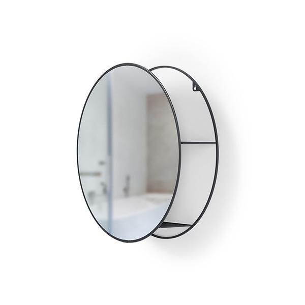 Umbra（アンブラ） 鏡 ミラー 壁掛け 収納丸 丸型 円 円形 洗面所 バス