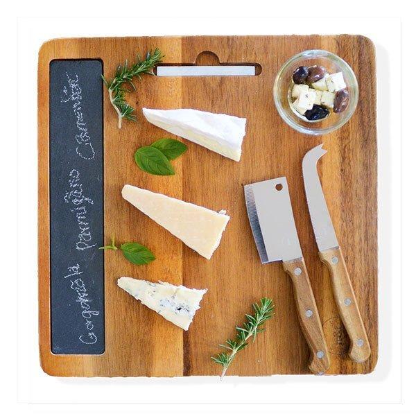 チーズナイフ＆カッティングボード / チョーク付 チーズ ナイフ  