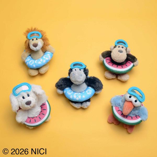 【NICI公式店】NICI(ニキ) キーホルダー ウキワシリーズ / キーリング ビーンバッグ ぬいぐるみ BB アニマル 動物 バッグチャーム バッグアクセサリー