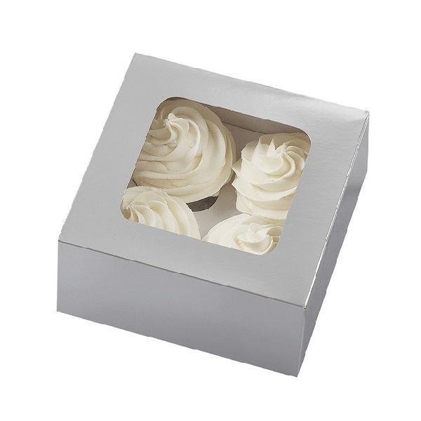 Wilton ウィルトン カップケーキボックスシルバー Ccbox Silver 4cav 3ct ギフト おしゃれ 製菓 お菓子作り Entre Square Paypayモール店 通販 Paypayモール