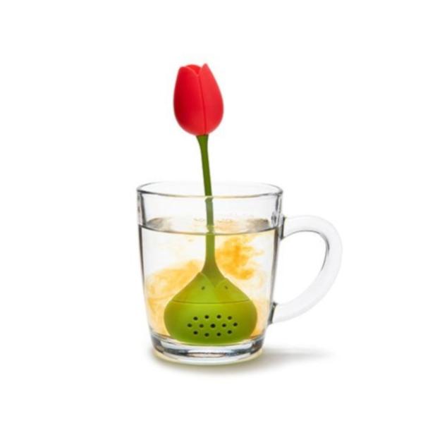 紅茶 お茶 茶こし キッチン ダイニング カフェ お花 シリコン マルチカラー OTOTO オトト チューリップ ティーインフューザー (KK)