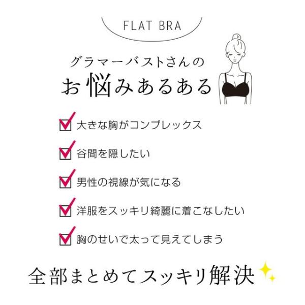 フラットブラ 胸押さえ ブラジャー 小さく見せる さらしブラ スマート 着やせ ノンワイヤー 楽ブラ レディース レース 大きいサイズ Buyee Buyee Japanese Proxy Service Buy From Japan Bot Online
