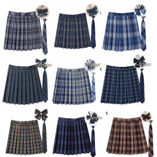 制服学生制服スカート3点セット蝶結び+ネクタイ+スカート35タイプチェック柄(スクール・制服)女子高生スカートレディース高校生お受験結婚式発表会ジュニアフォーマル学生制服スカート蝶結び付きチェック柄レディース高校生商品名：チェック柄3点セッ...