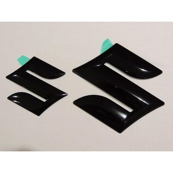 ☆送料無料☆ スズキ純正 汎用 スズキロゴ エンブレム ブラック 2点