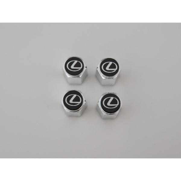 【国内正規純正部品】LEXUS レクサス純正 エアーバルブキャップ 1台分 4個セット レクサスロゴ入り