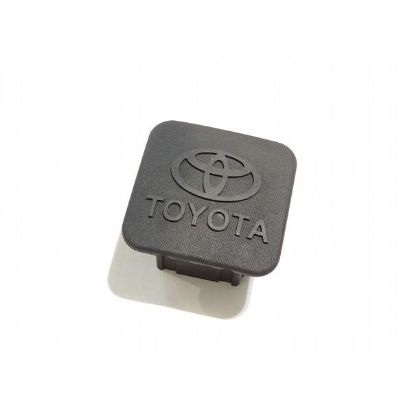 トヨタ純正 レシーバー ヒッチキャップ ブラック 黒 トヨタロゴ入り 縦