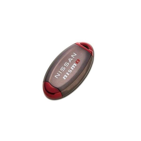ニッサン 日産コレクション インテリジェントキーケース フルカバータイプ ダーククローム/ クロームレッド ロゴ入り 代引不可商品