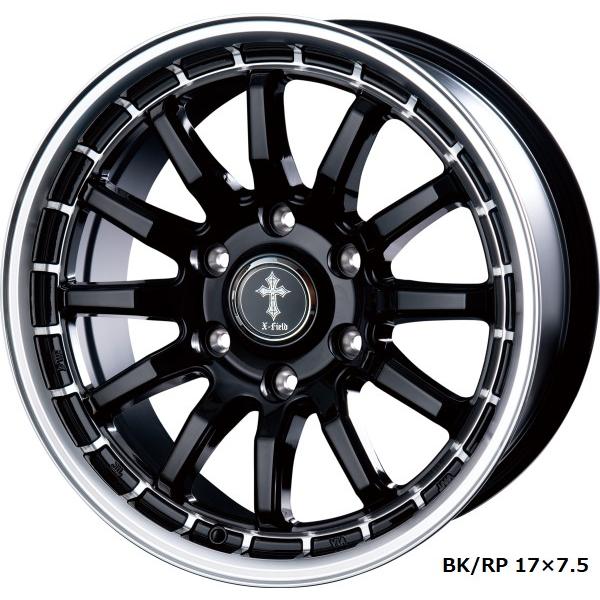 INTER MILANO X-FIELD α BK/RP 200系ハイエース 15インチ アルミ 