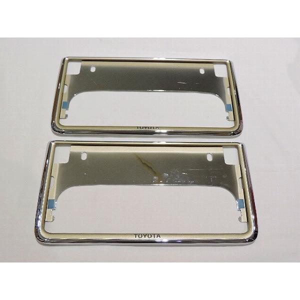 新品】 トヨタ純正 ナンバープレートリム プレステージ 2枚セット  