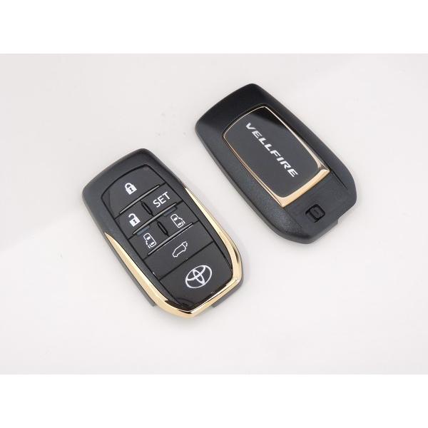 トヨタ　純正　ヴェルファイア　スマートキー　ゴールデンアイズ　美品　フィルム付き トヨタ純正 30系ヴェルファイア ZA ゴールデンアイズ スマート