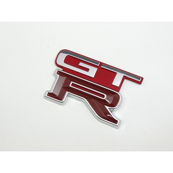 ニッサン R32 GT-R 純正 リアエンブレム AH3 レッドパールM 