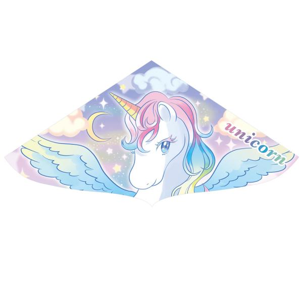 横幅約112cmのカイトです。商品サイズ・パッケージサイズ：W120mm×H690mm×D15mm・本体サイズ：W1120mm×H570mm×D5mmセット内容・カイト・たこ糸35mご注意対象年齢3才以上。